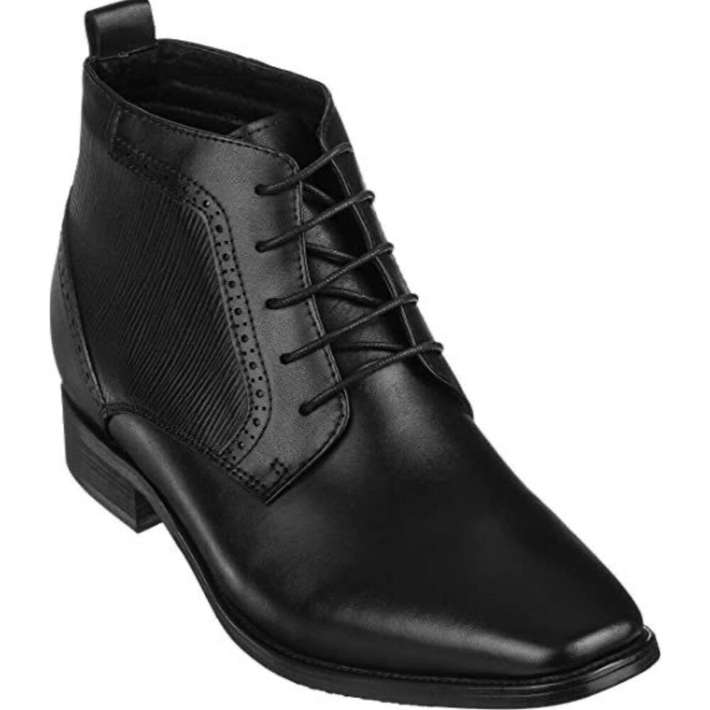CALTO Men’s Invisible Height Increasing Elevator Shoes - T54022 - Sz US 6